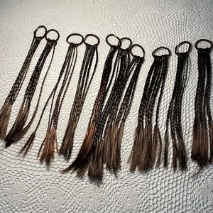10 New braided hair elastics